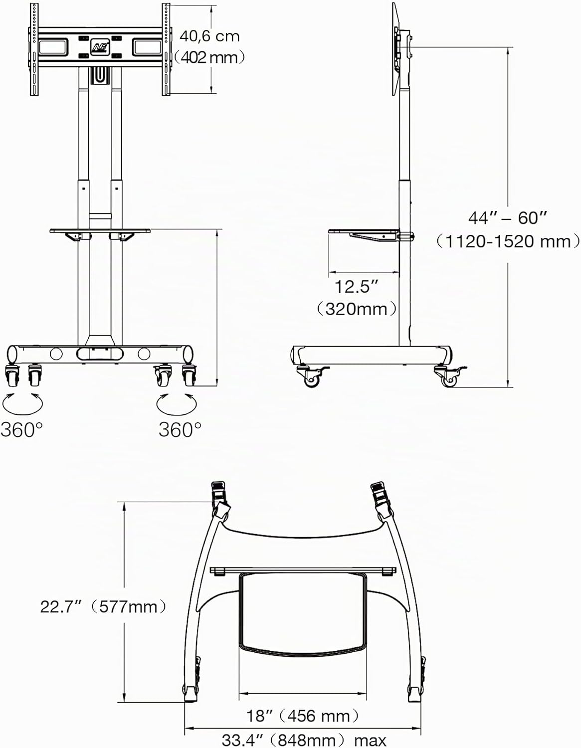 Soporte de pantalla / soporte de pantalla