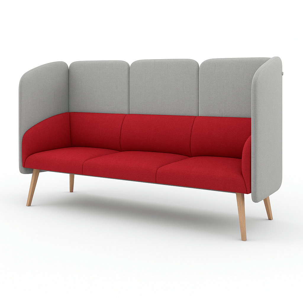 CLOUD Highback Sofa L für 3 Personen - SoSilent Box