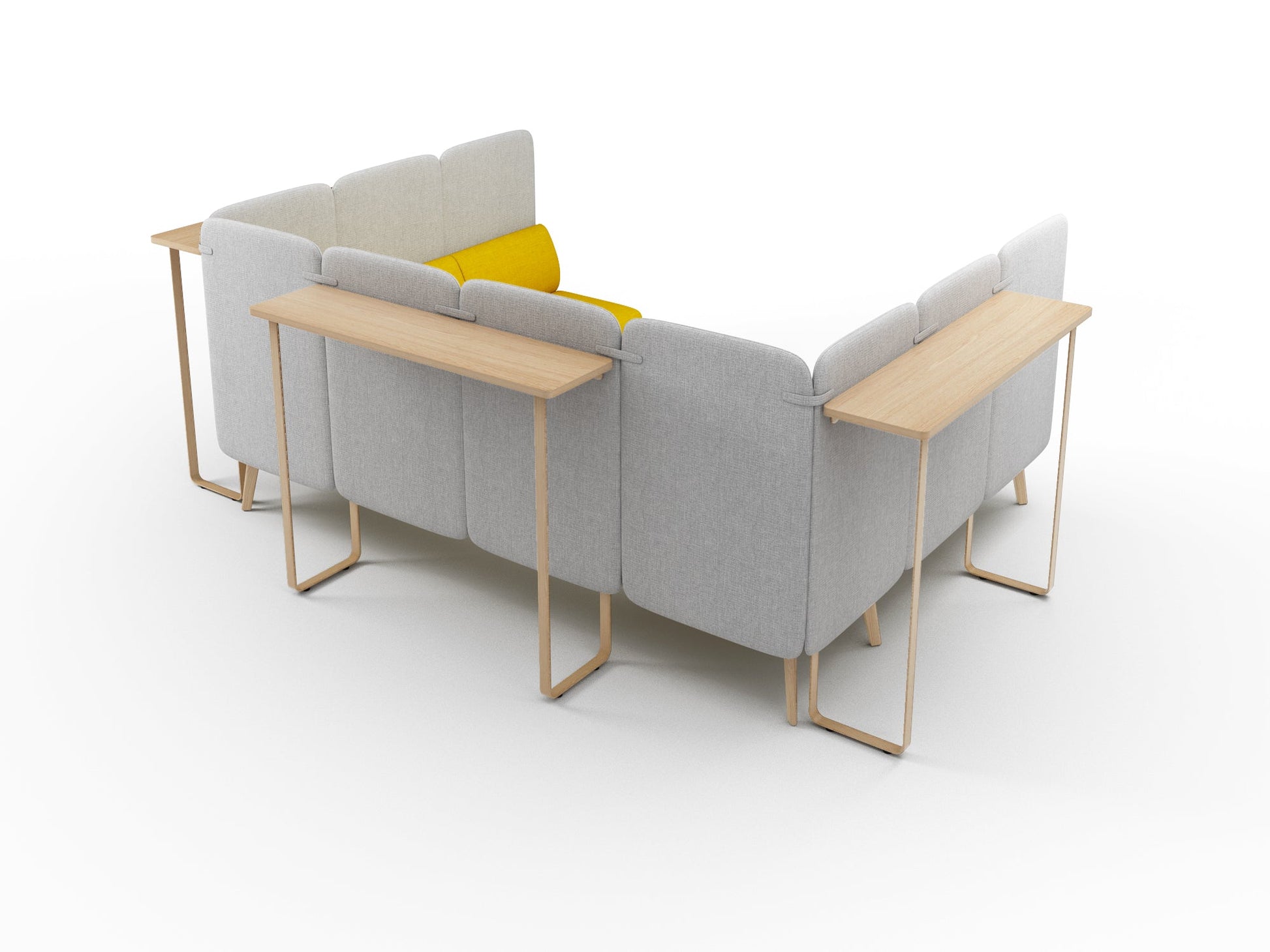 CLOUD Highback Sofa Lounge Cube L2 für 6 Personen - SoSilent Box