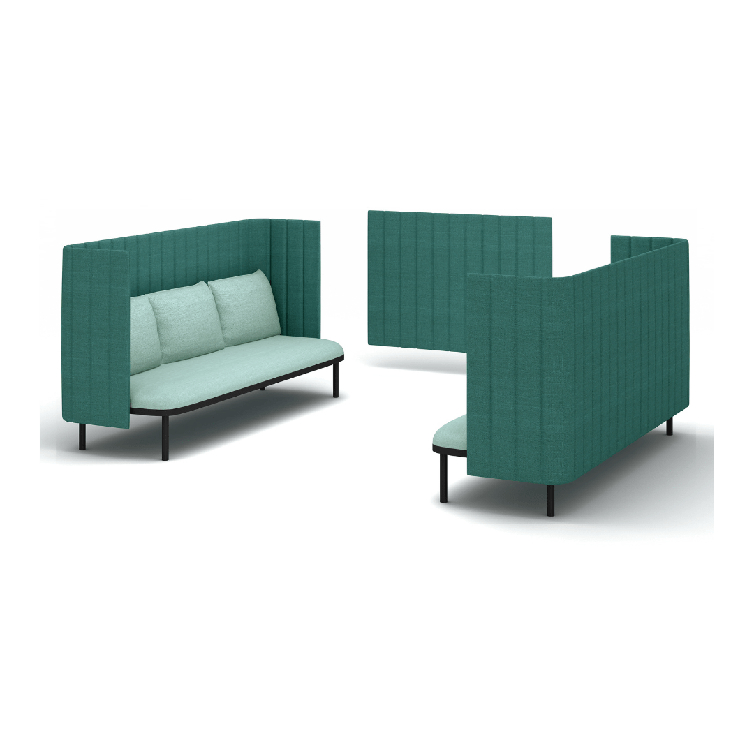 COCO Highback Sofa Lounge L für 6 Personen - SoSilent Box