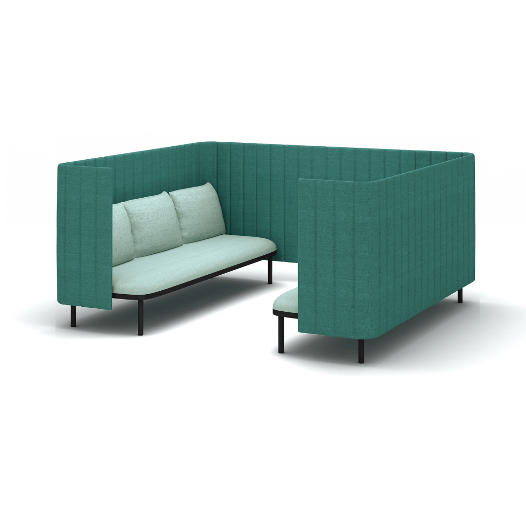 COCO Highback Sofa Lounge L für 6 Personen - SoSilent Box