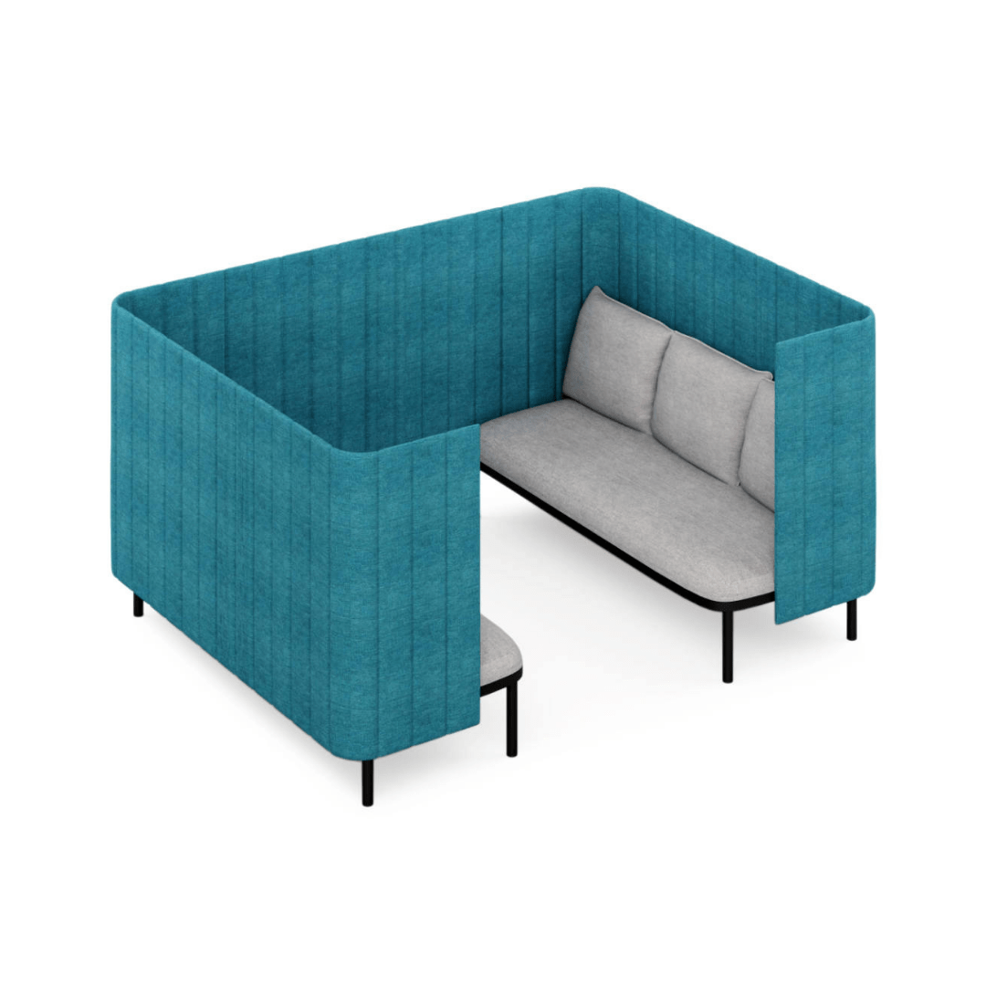 COCO Highback Sofa Lounge L für 6 Personen - SoSilent Box