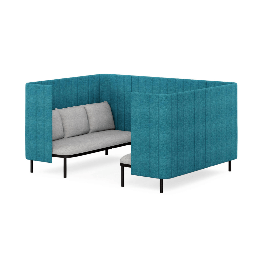COCO Highback Sofa Lounge L für 6 Personen - SoSilent Box