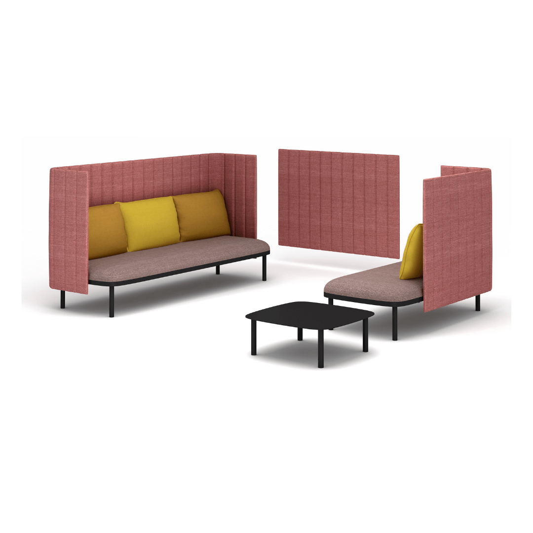 COCO Highback Sofa Lounge M für 5 Personen - SoSilent Box