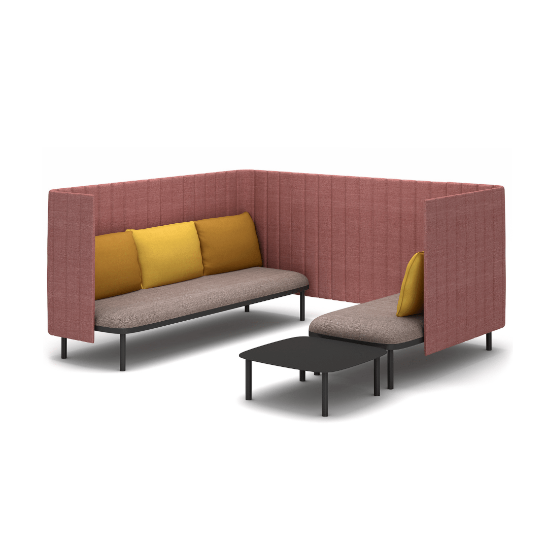 COCO Highback Sofa Lounge M für 5 Personen - SoSilent Box