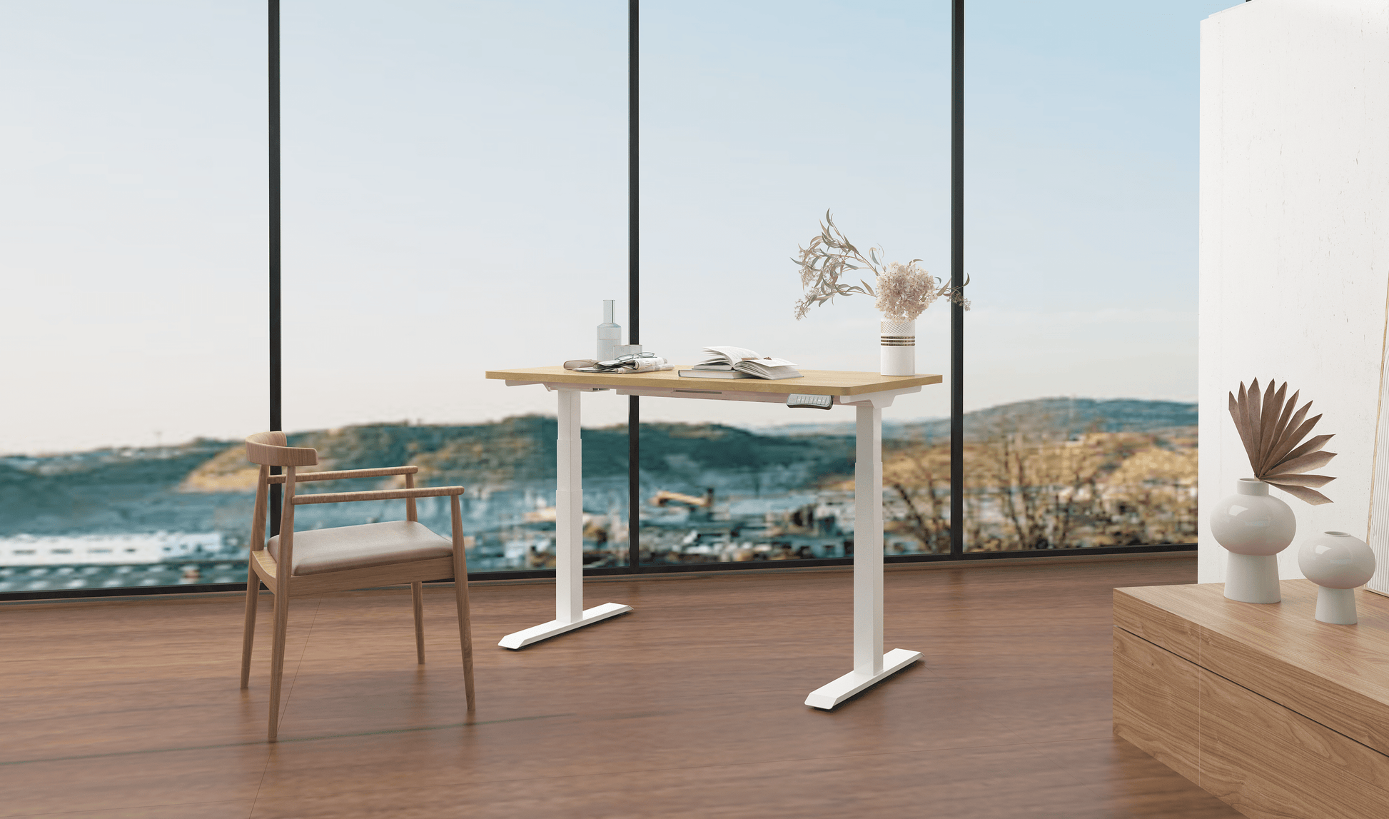 Höhenverstellbarer Schreibtisch “Ergo M1” - SoSilent Box