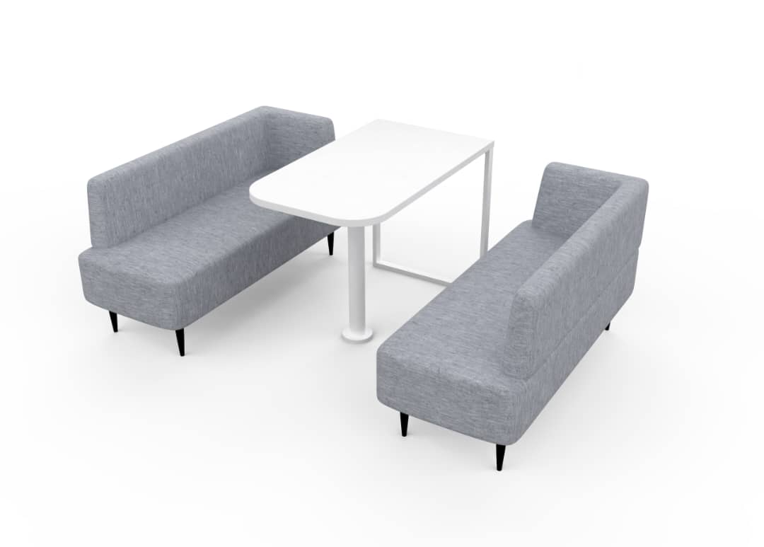 L - Sofa & Tisch für Classic L2 Meetingbox - SoSilent Box