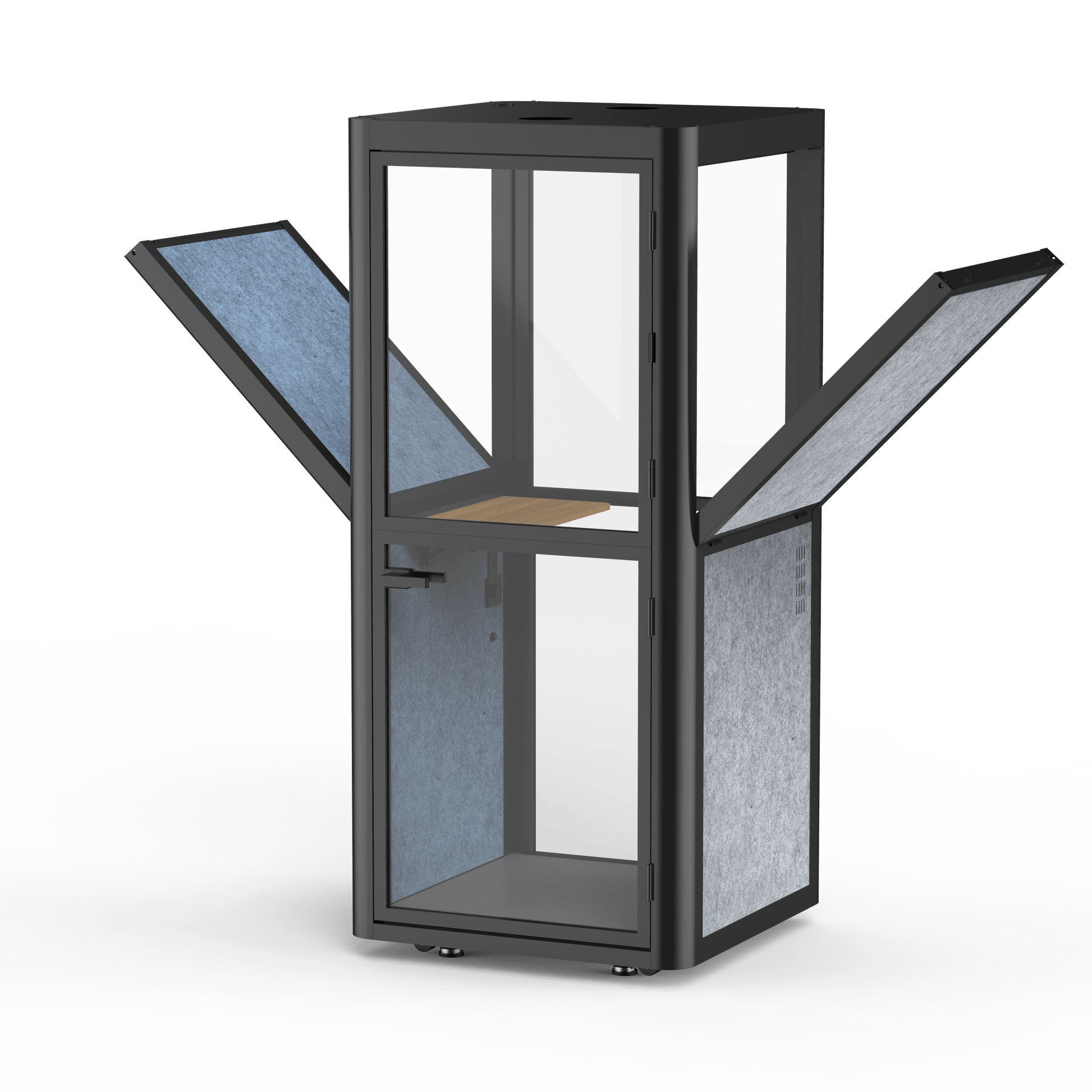 Meetingbox "Smart S1" für 1 Person - schallisolierte Telefonbox - 10 Tage Lieferzeit - SoSilent Box