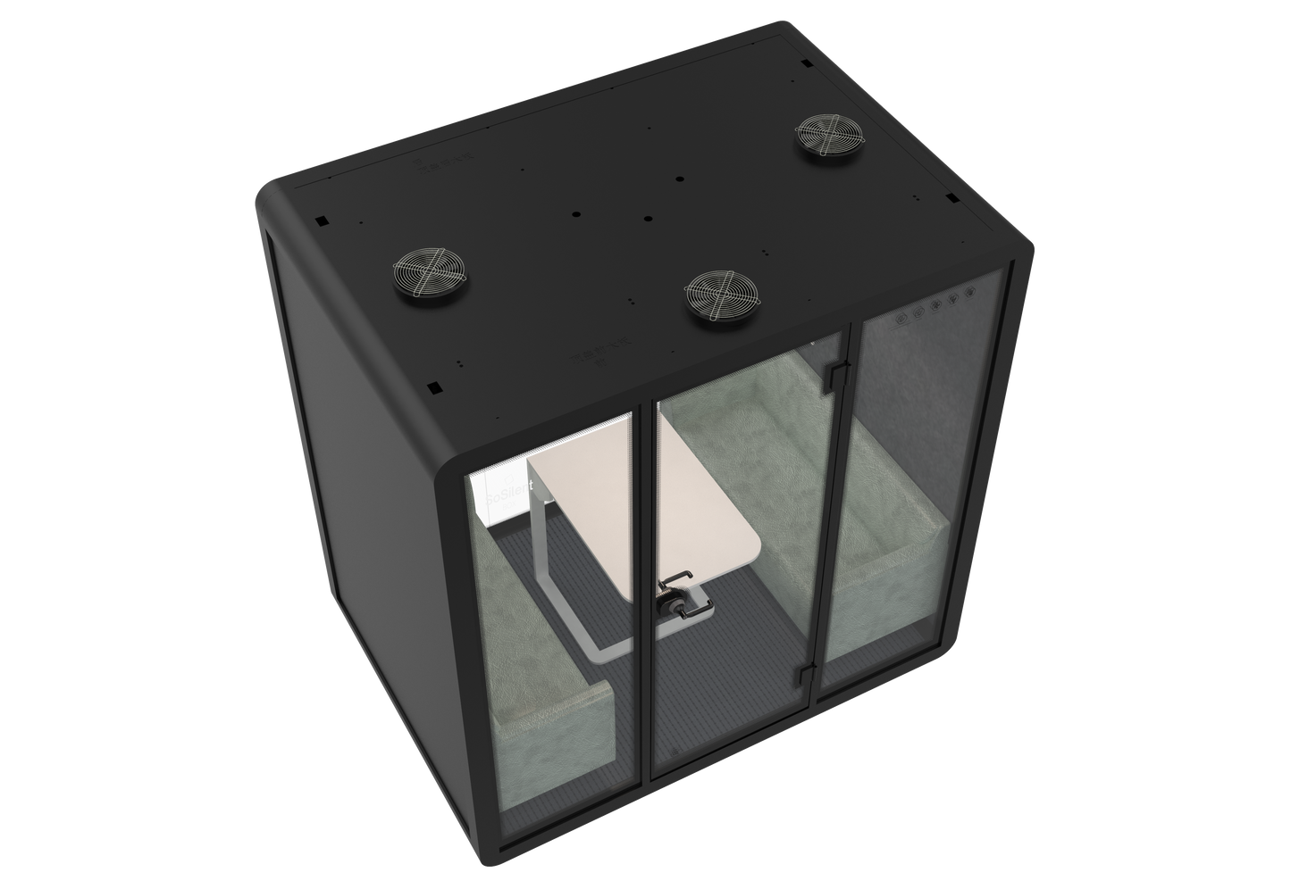 Meetingbox "Classic L1" - schallisolierte Telefonbox - Raum in Raum