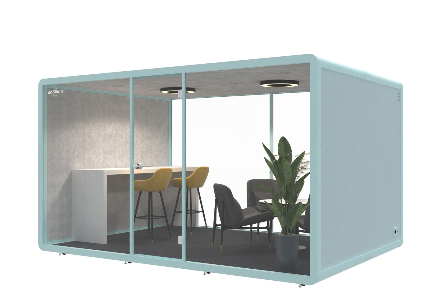 Meetingbox L4 - schallisolierte Telefonbox - Raum in Raum - SoSilent