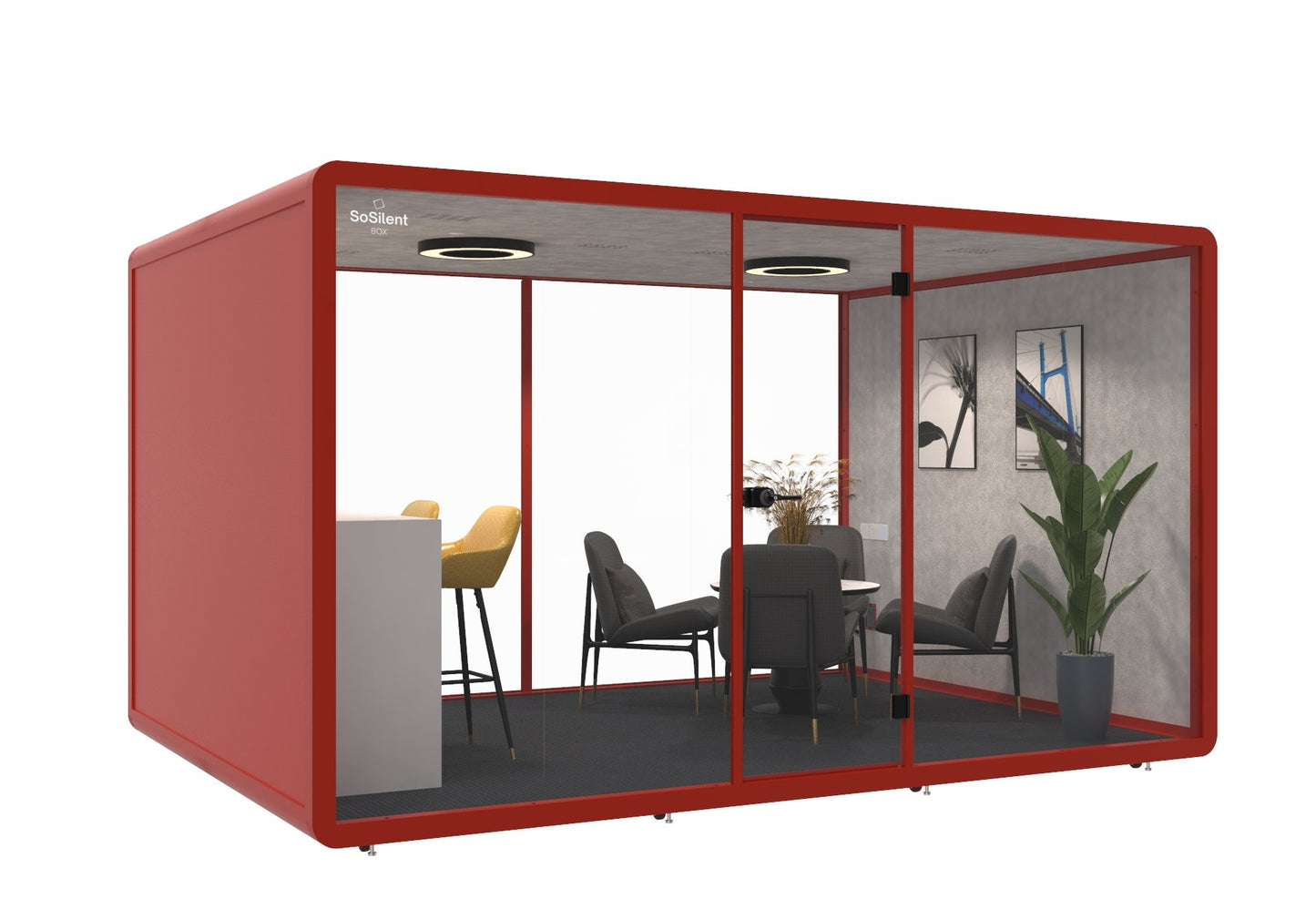 Meetingbox L4 - schallisolierte Telefonbox - Raum in Raum - SoSilent