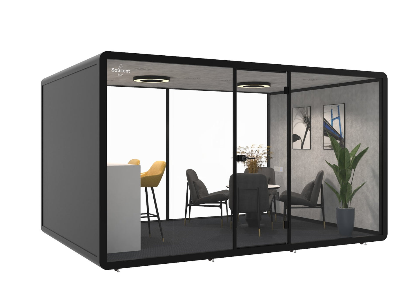 Meetingbox L4 - schallisolierte Telefonbox - Raum in Raum - SoSilent