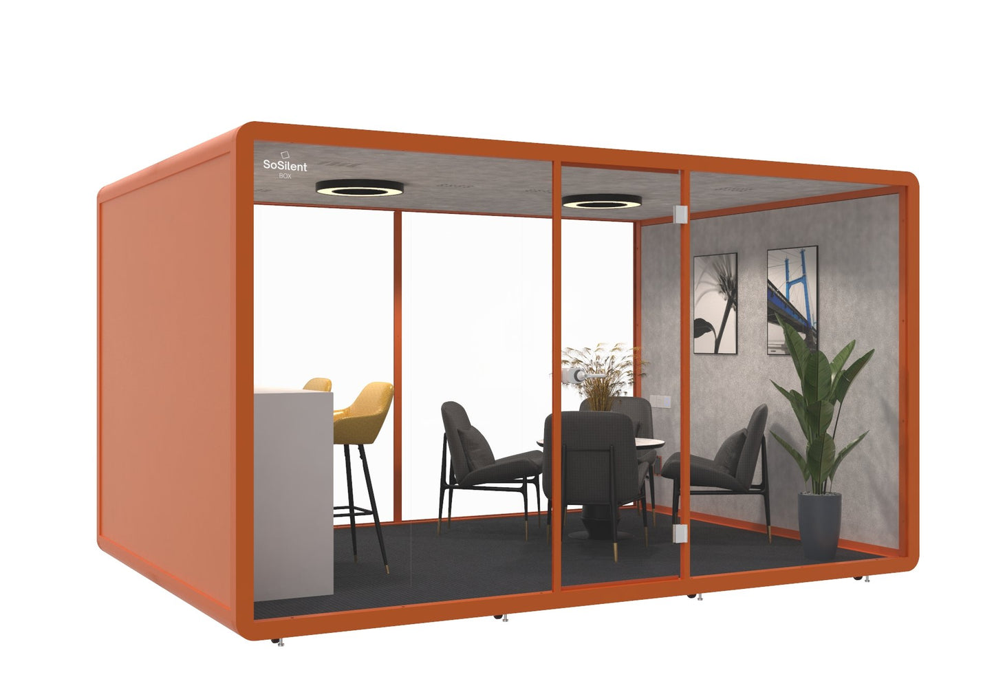 Meetingbox L4 - schallisolierte Telefonbox - Raum in Raum - SoSilent