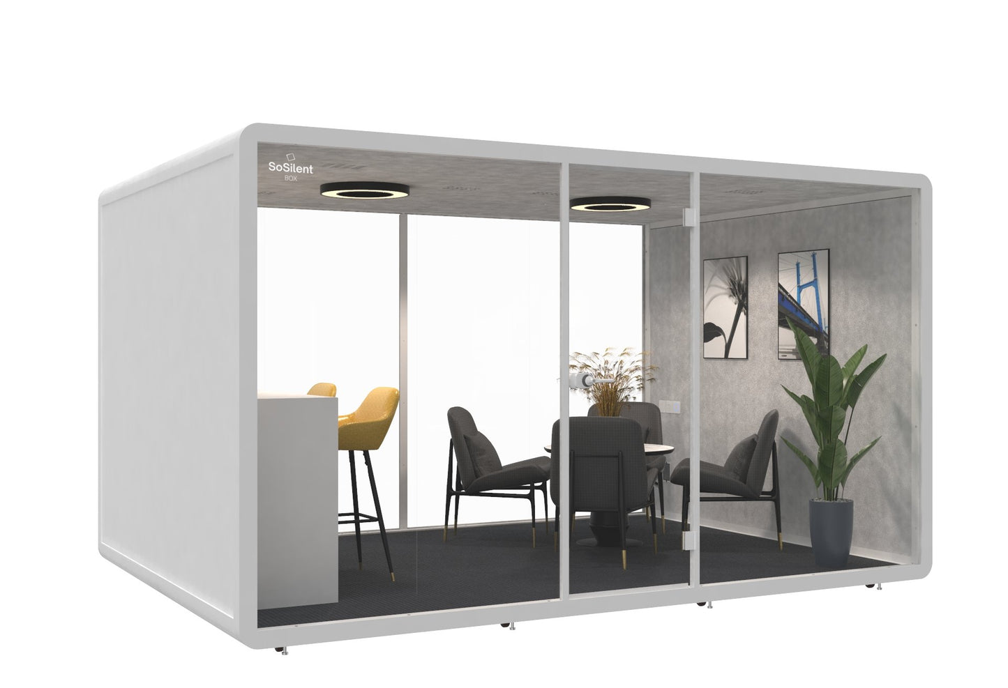 Meetingbox L4 - schallisolierte Telefonbox - Raum in Raum - SoSilent