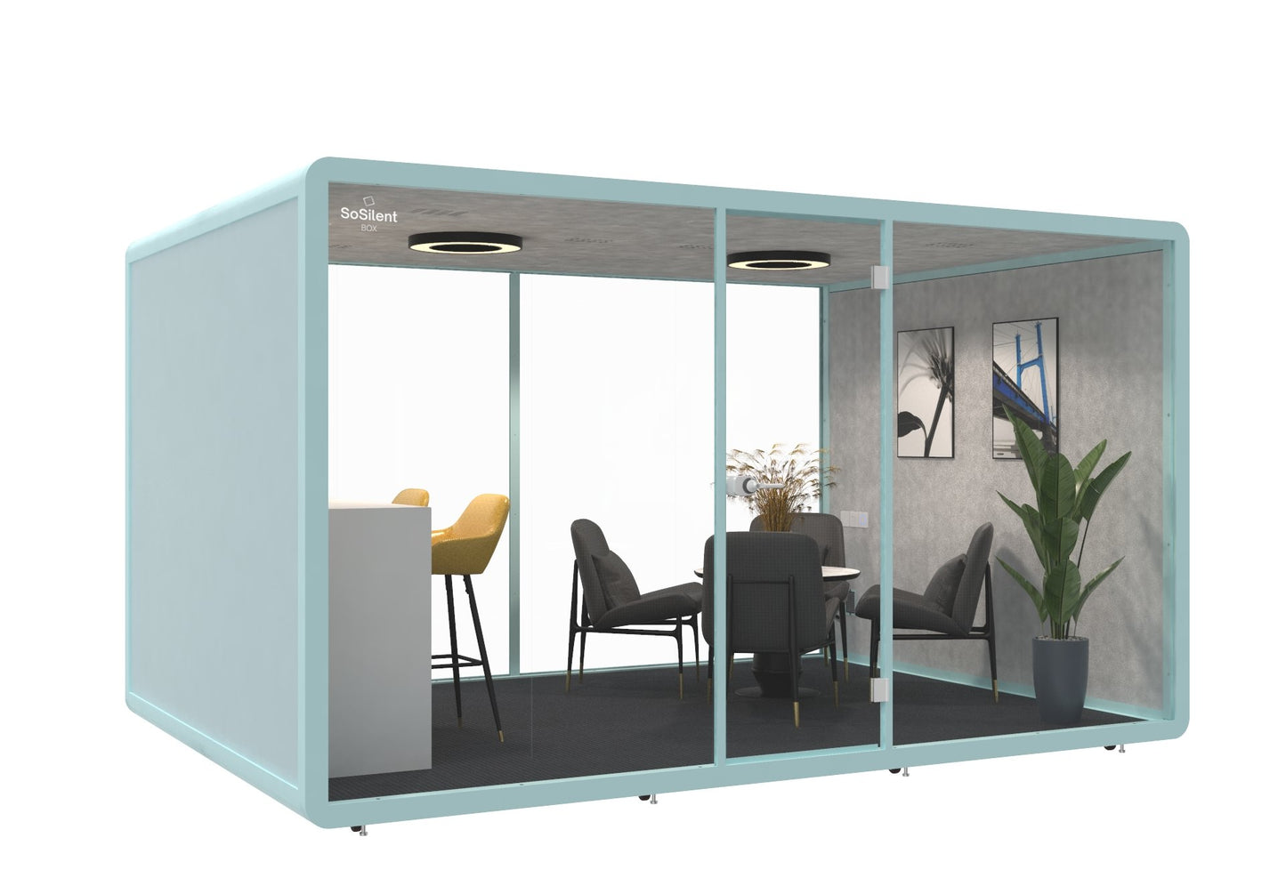 Meetingbox L4 - schallisolierte Telefonbox - Raum in Raum - SoSilent