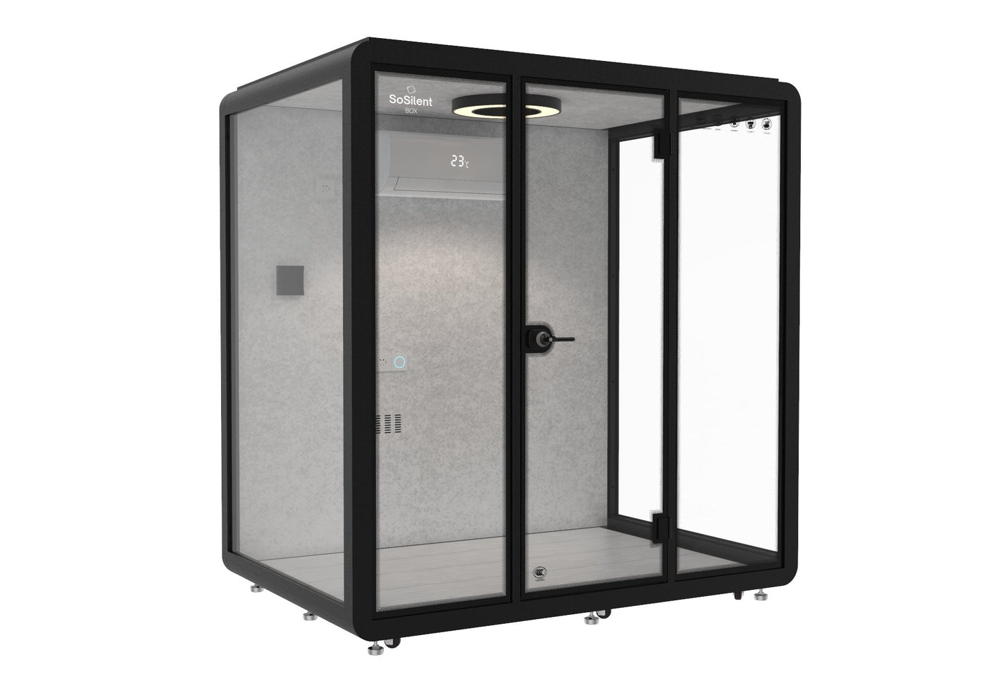 Outdoor Meetingbox OL1 - wetterfeste schallisolierte Kabine - SoSilent