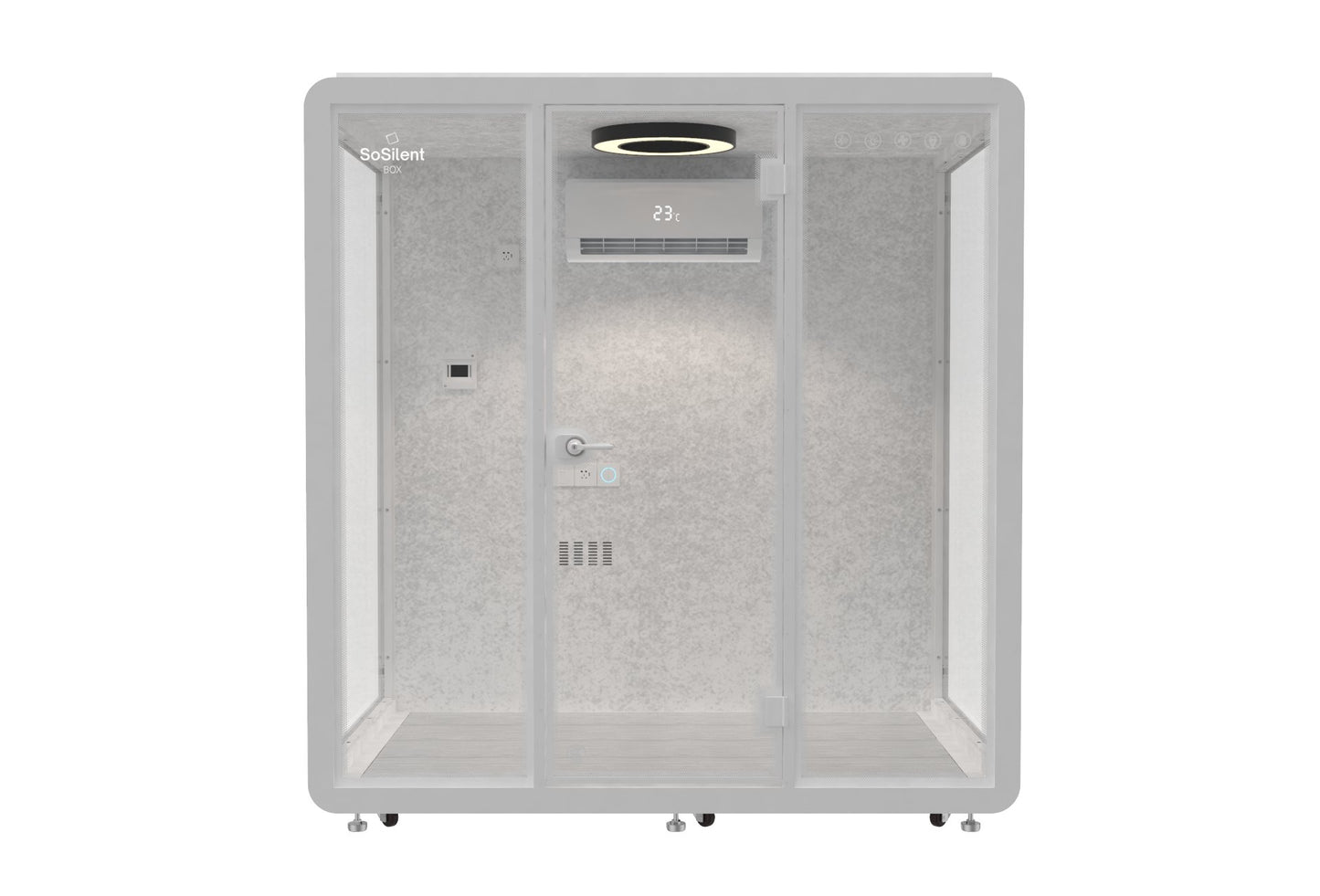 Outdoor Meetingbox OL1 - wetterfeste schallisolierte Kabine - SoSilent