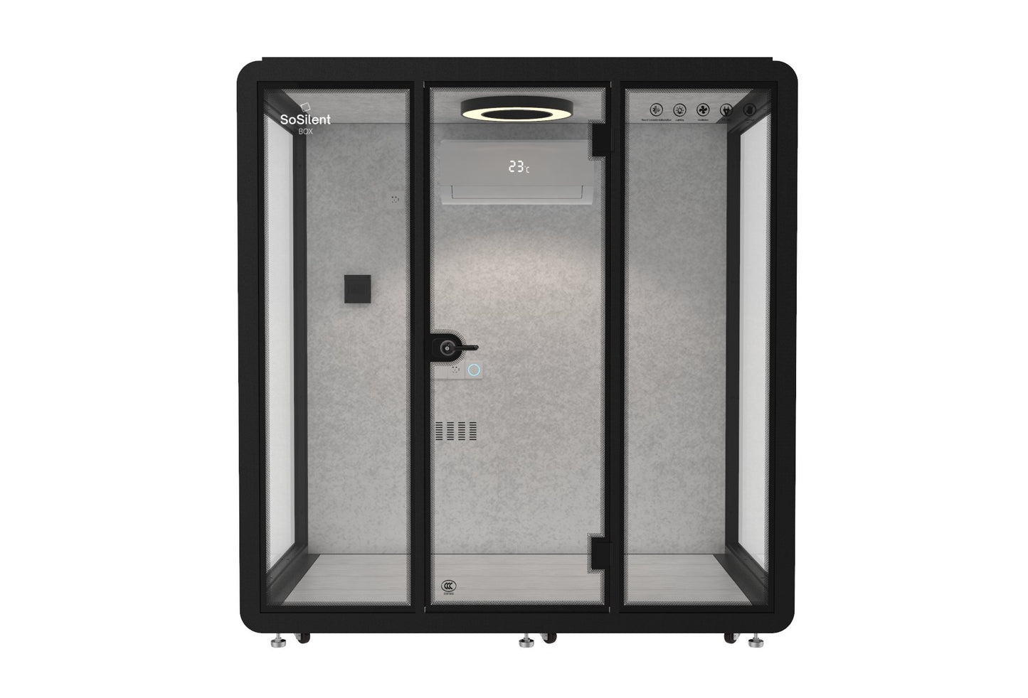 Outdoor Meetingbox OL1 - wetterfeste schallisolierte Kabine - SoSilent