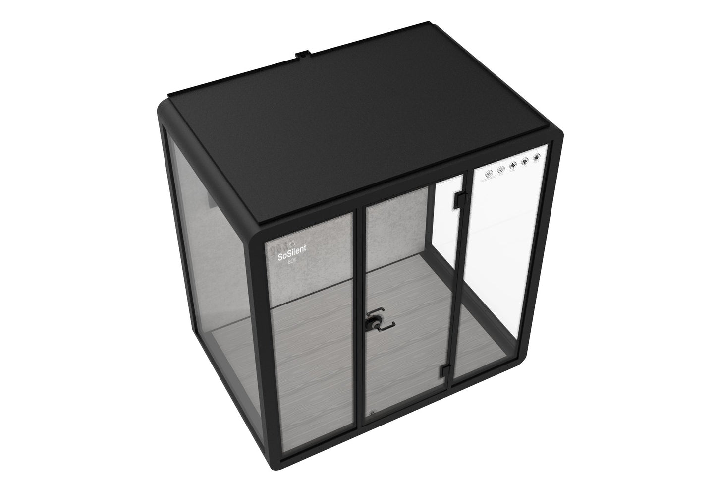 Outdoor Meetingbox OL1 - wetterfeste schallisolierte Kabine - SoSilent