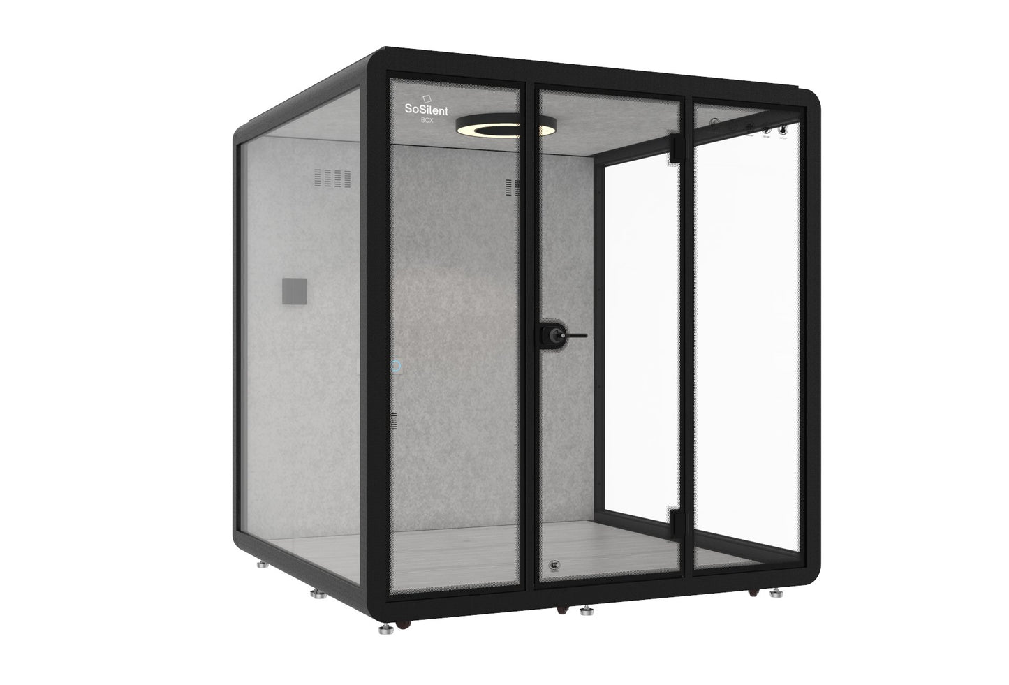 Outdoor Meetingbox OL2 - wetterfeste schallisolierte Kabine - SoSilent
