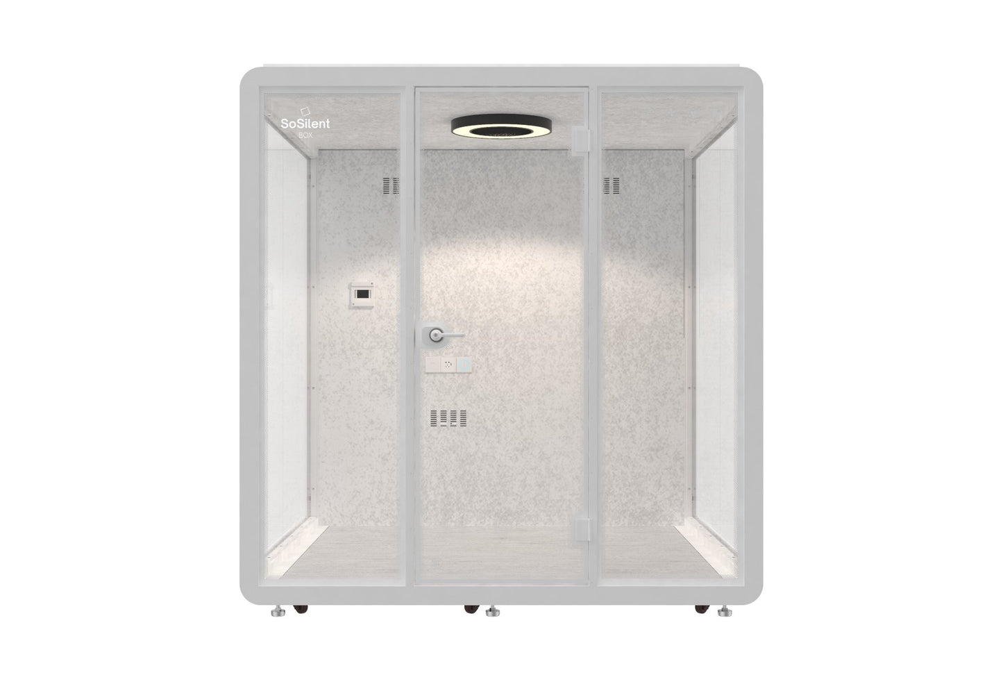 Outdoor Meetingbox OL2 - wetterfeste schallisolierte Kabine - SoSilent
