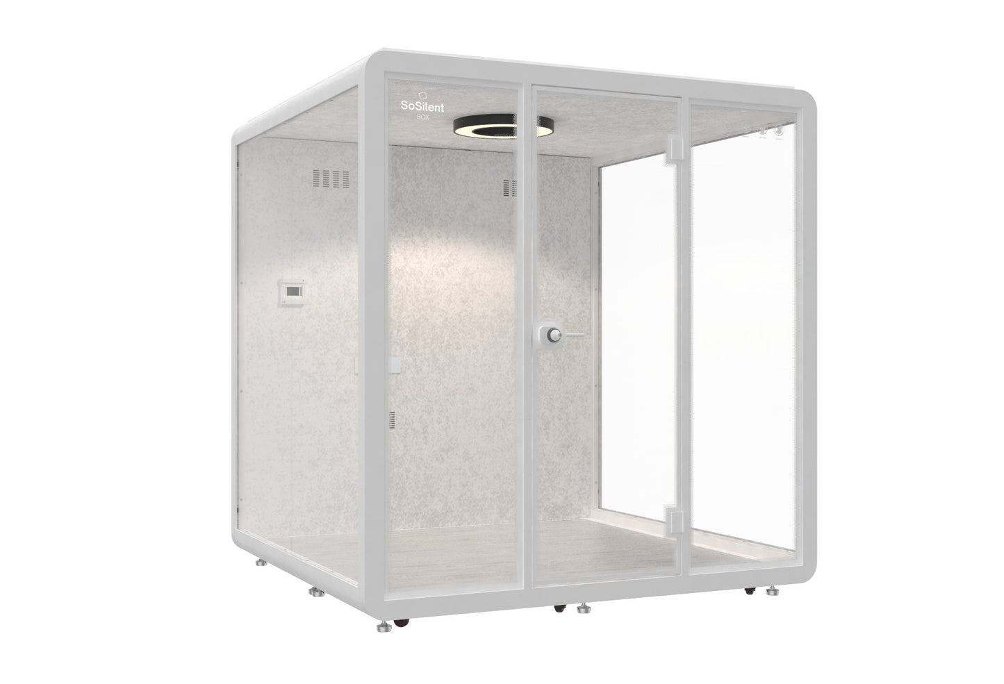 Outdoor Meetingbox OL2 - wetterfeste schallisolierte Kabine - SoSilent