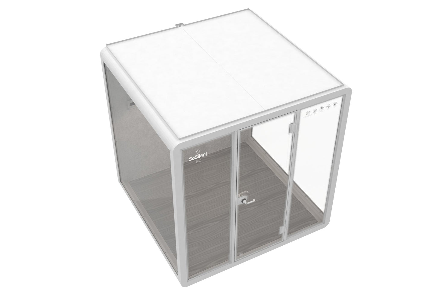 Outdoor Meetingbox OL2 - wetterfeste schallisolierte Kabine - SoSilent