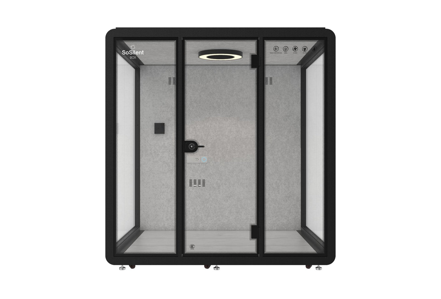 Outdoor Meetingbox OL2 - wetterfeste schallisolierte Kabine - SoSilent