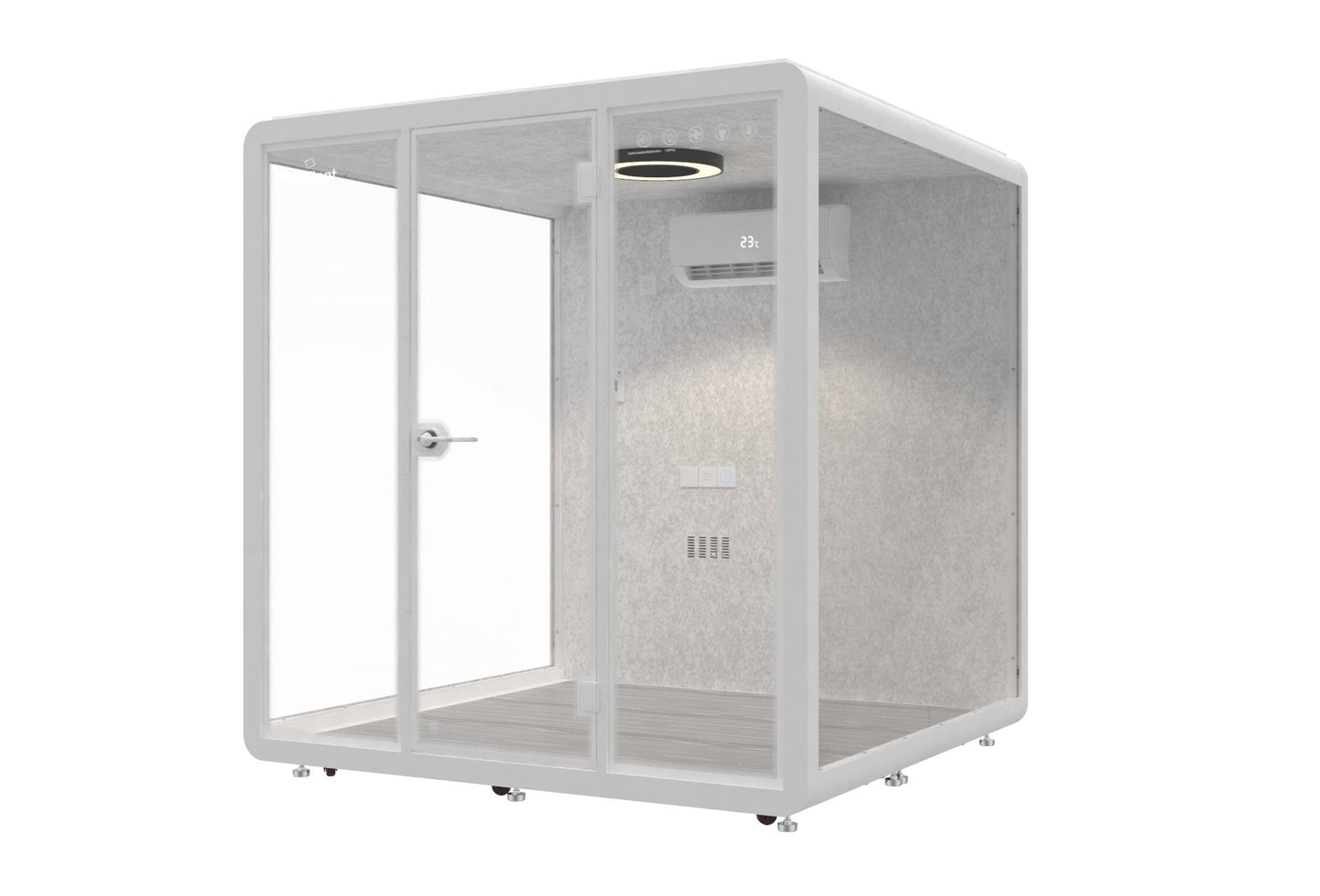 Outdoor Meetingbox OL2 - wetterfeste schallisolierte Kabine - SoSilent