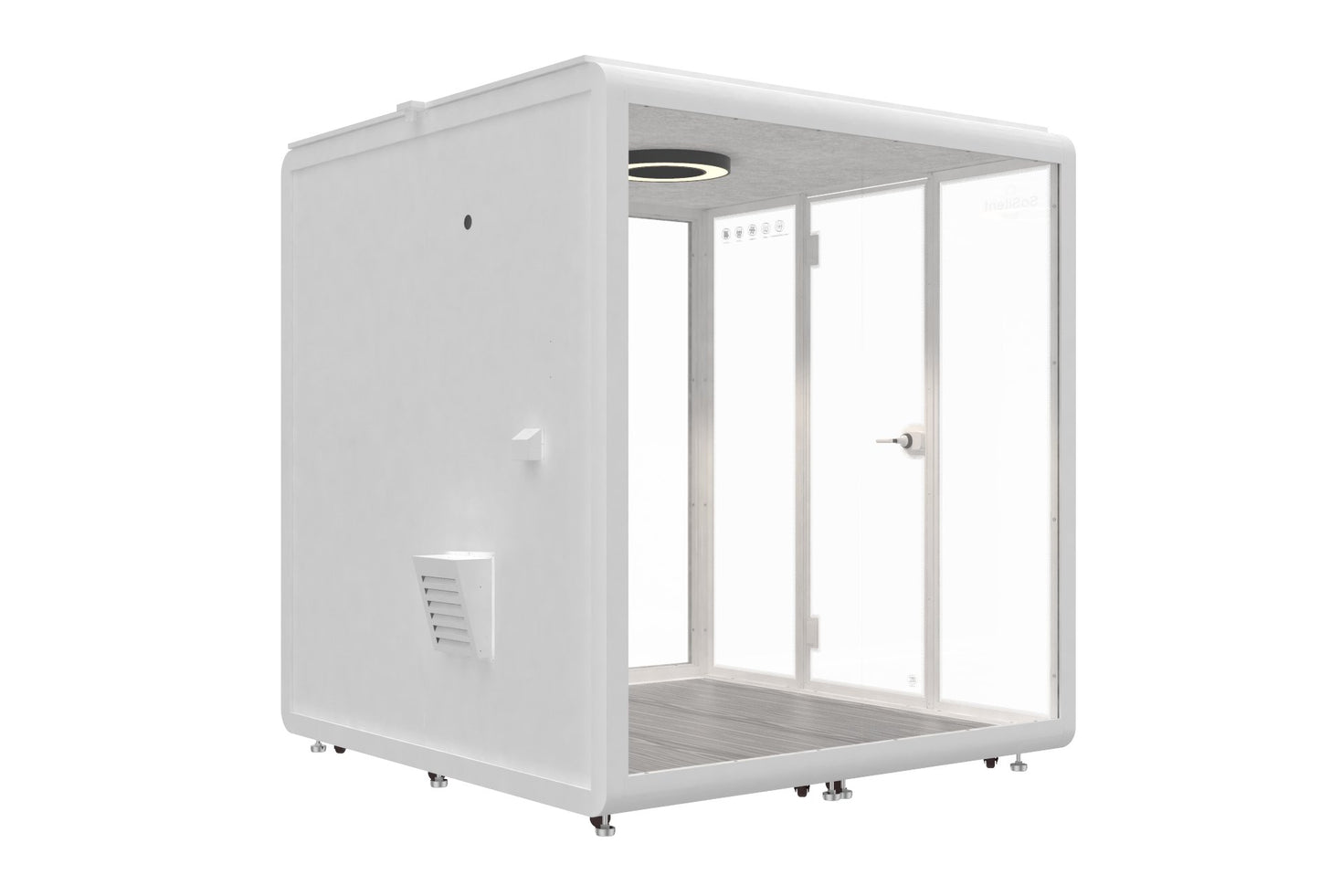 Outdoor Meetingbox OL2 - wetterfeste schallisolierte Kabine - SoSilent
