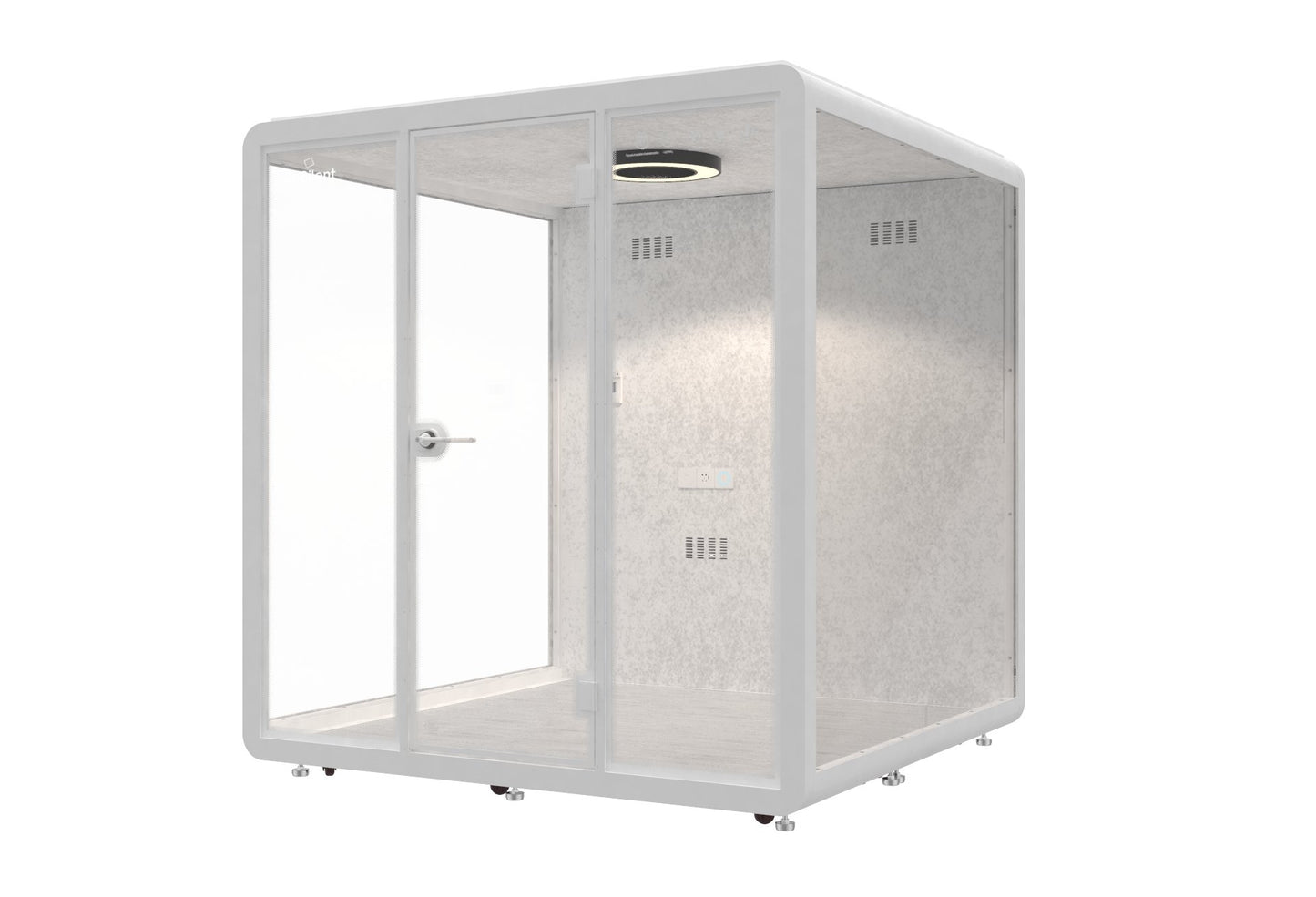 Outdoor Meetingbox OL2 - wetterfeste schallisolierte Kabine - SoSilent