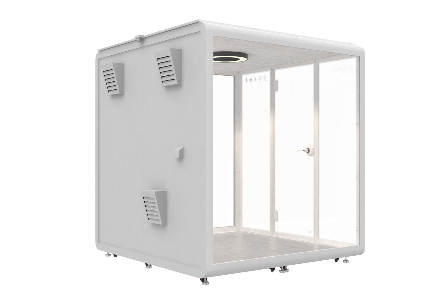 Outdoor Meetingbox OL2 - wetterfeste schallisolierte Kabine - SoSilent