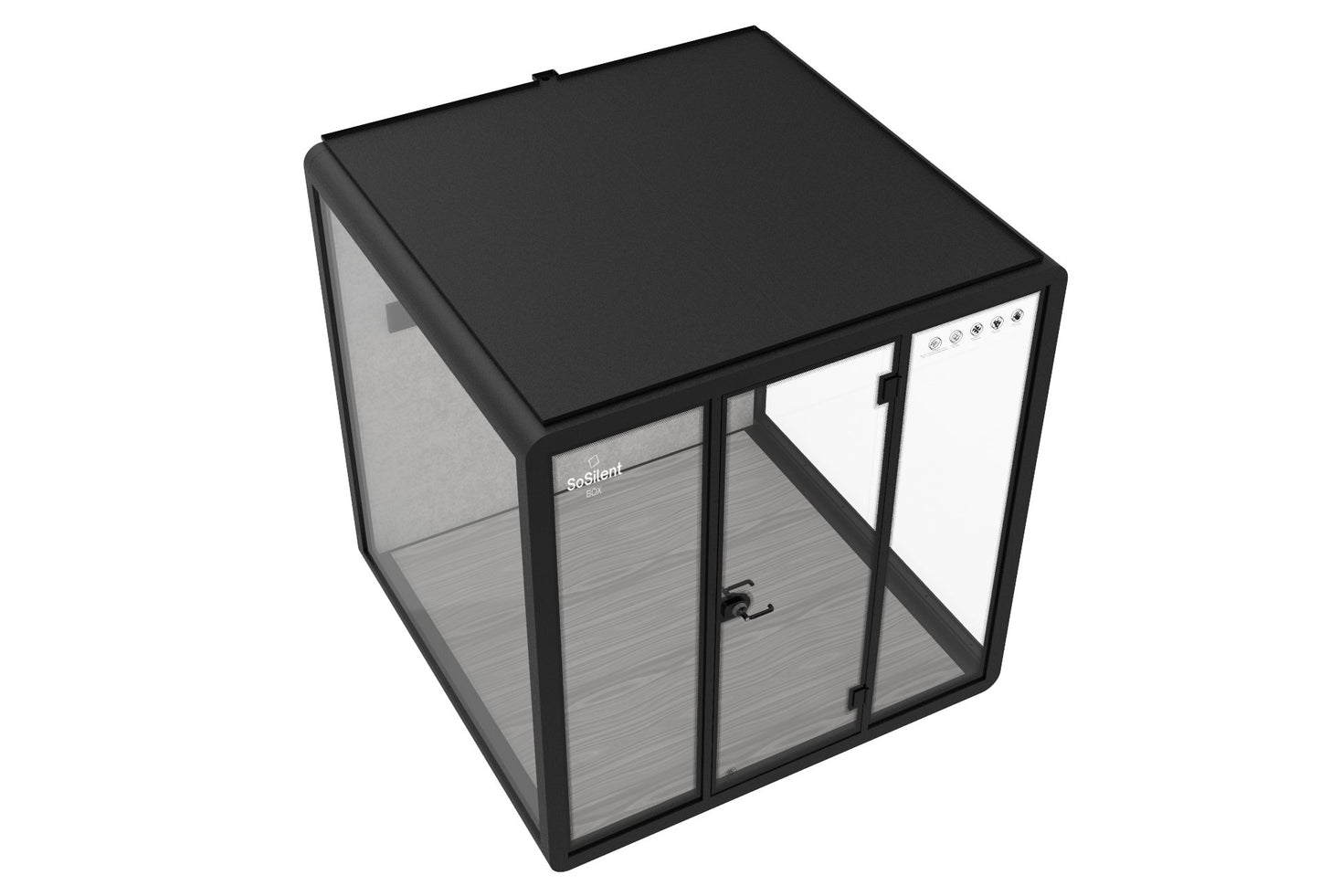 Outdoor Meetingbox OL2 - wetterfeste schallisolierte Kabine - SoSilent