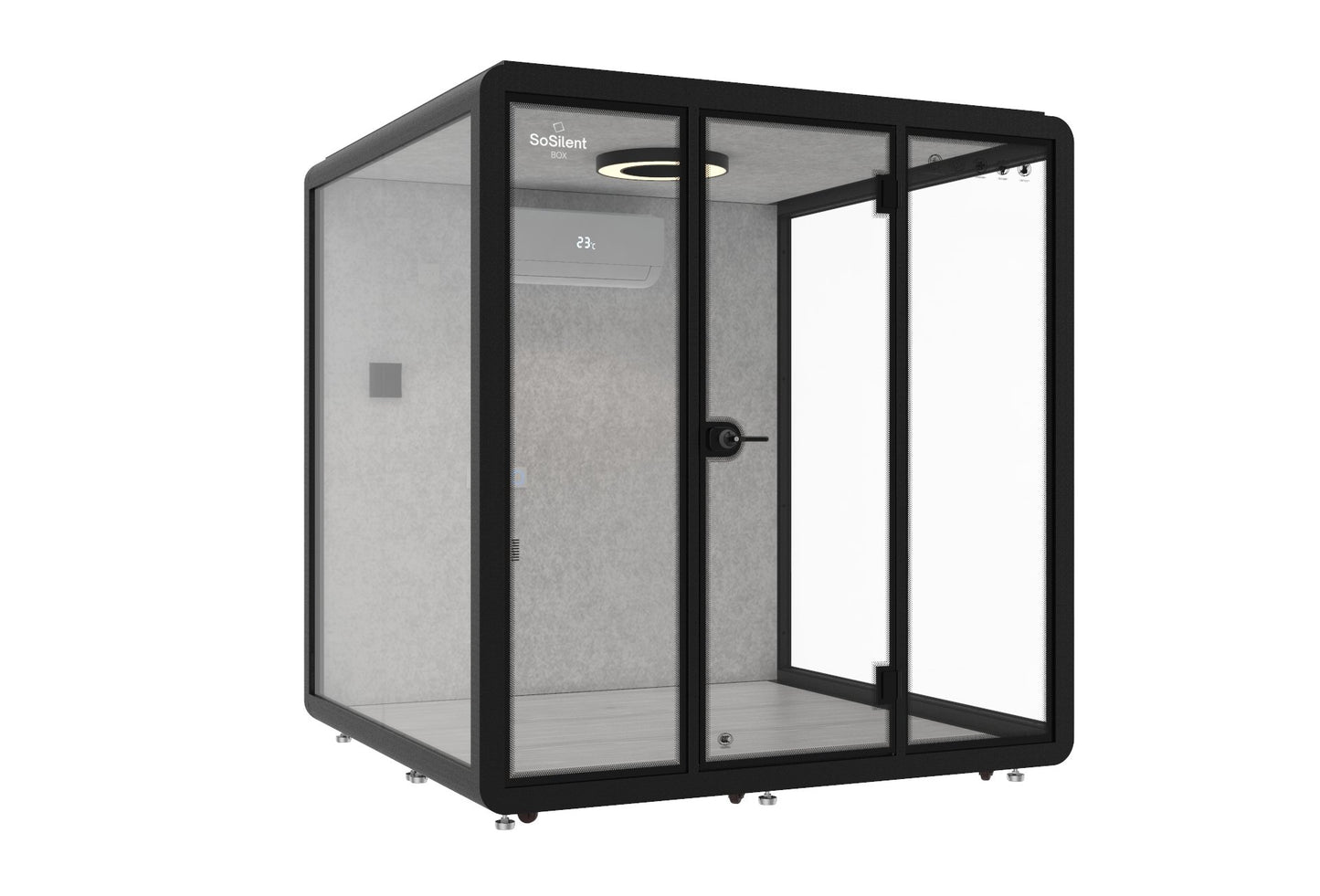 Outdoor Meetingbox OL2 - wetterfeste schallisolierte Kabine - SoSilent