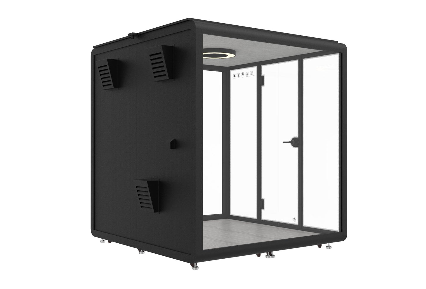 Outdoor Meetingbox OL2 - wetterfeste schallisolierte Kabine - SoSilent