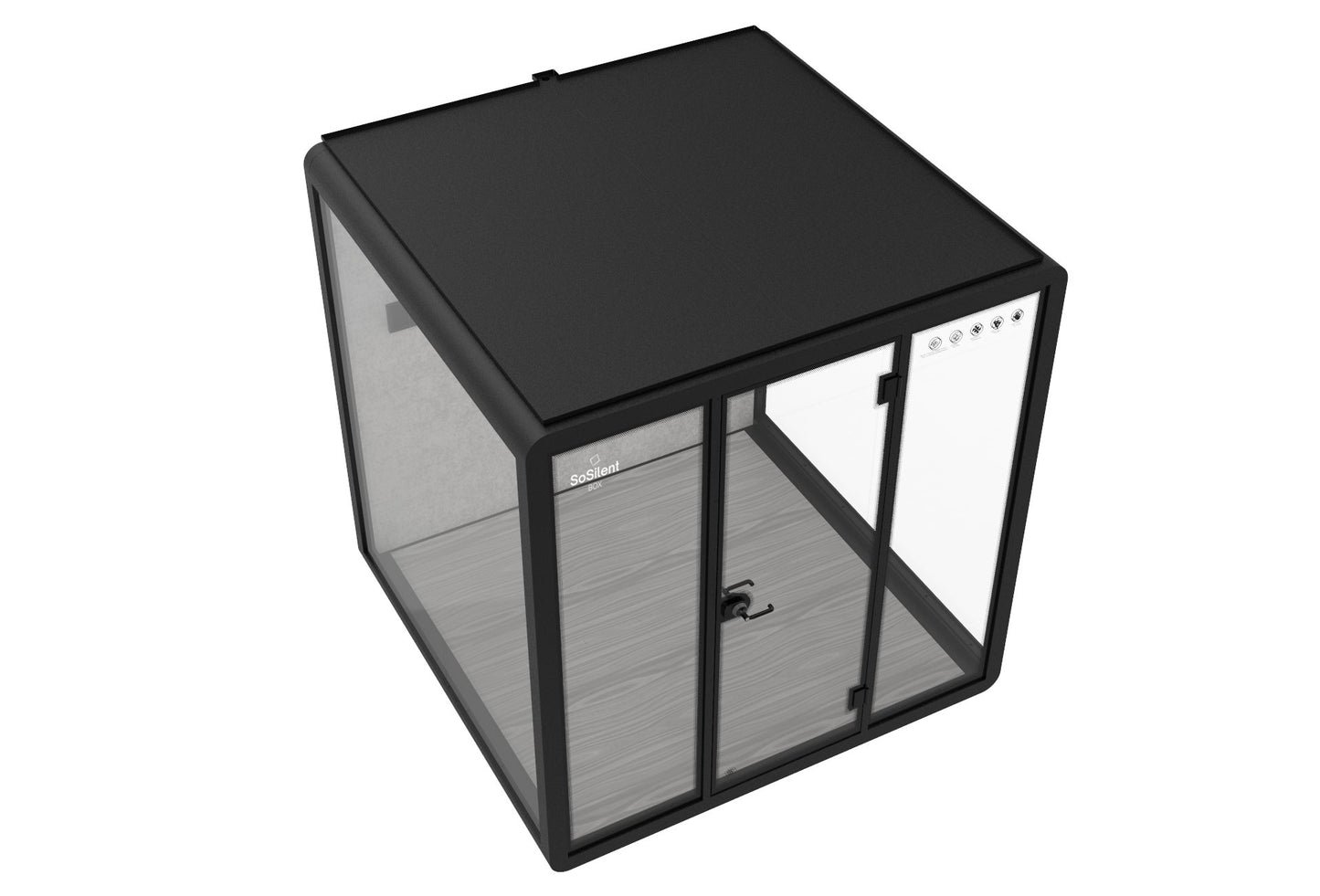 Outdoor Meetingbox OL2 - wetterfeste schallisolierte Kabine - SoSilent
