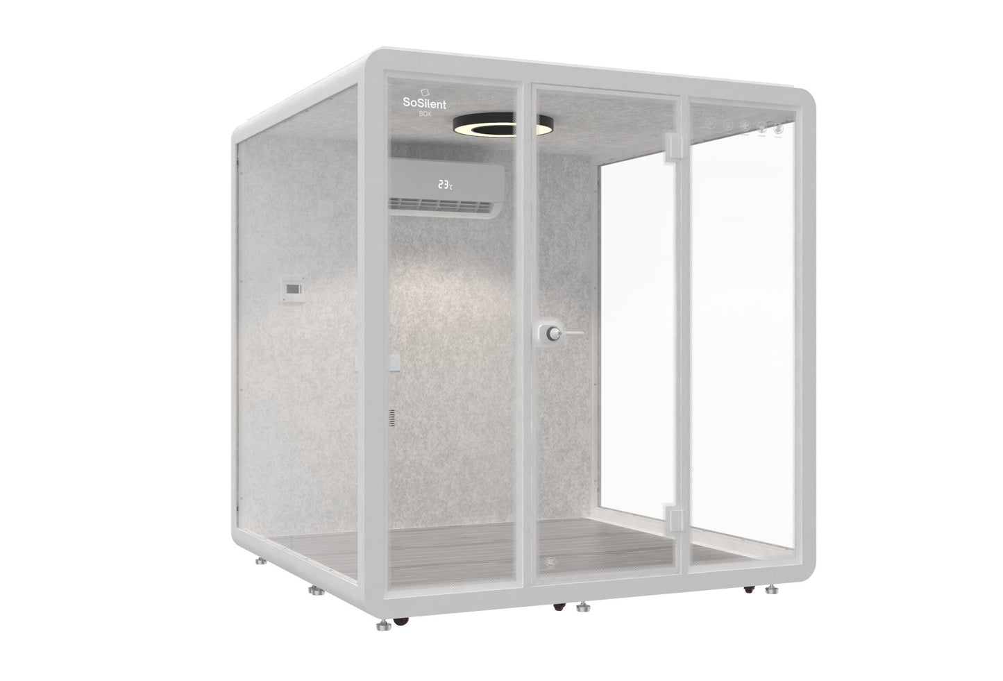 Outdoor Meetingbox OL2 - wetterfeste schallisolierte Kabine - SoSilent