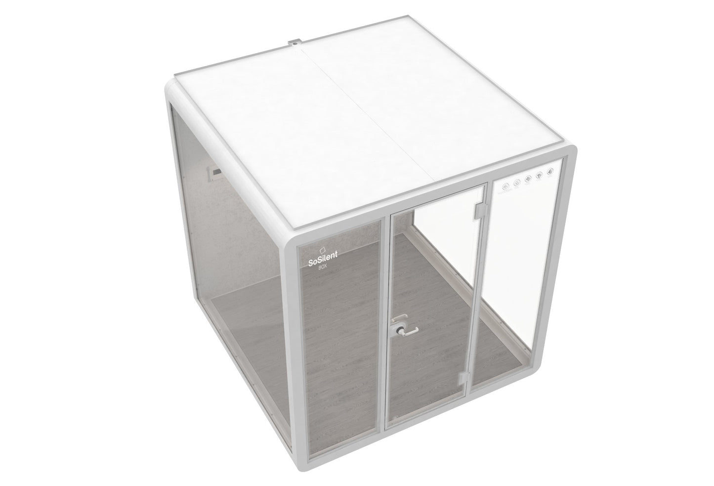 Outdoor Meetingbox OL2 - wetterfeste schallisolierte Kabine - SoSilent