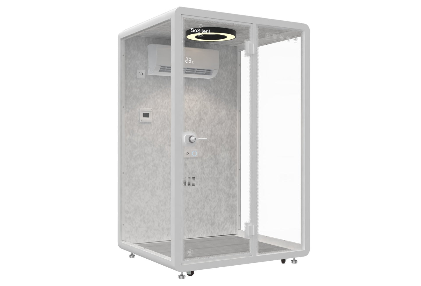 Outdoor Meetingbox OM1 - wetterfeste schallisolierte Kabine - SoSilent