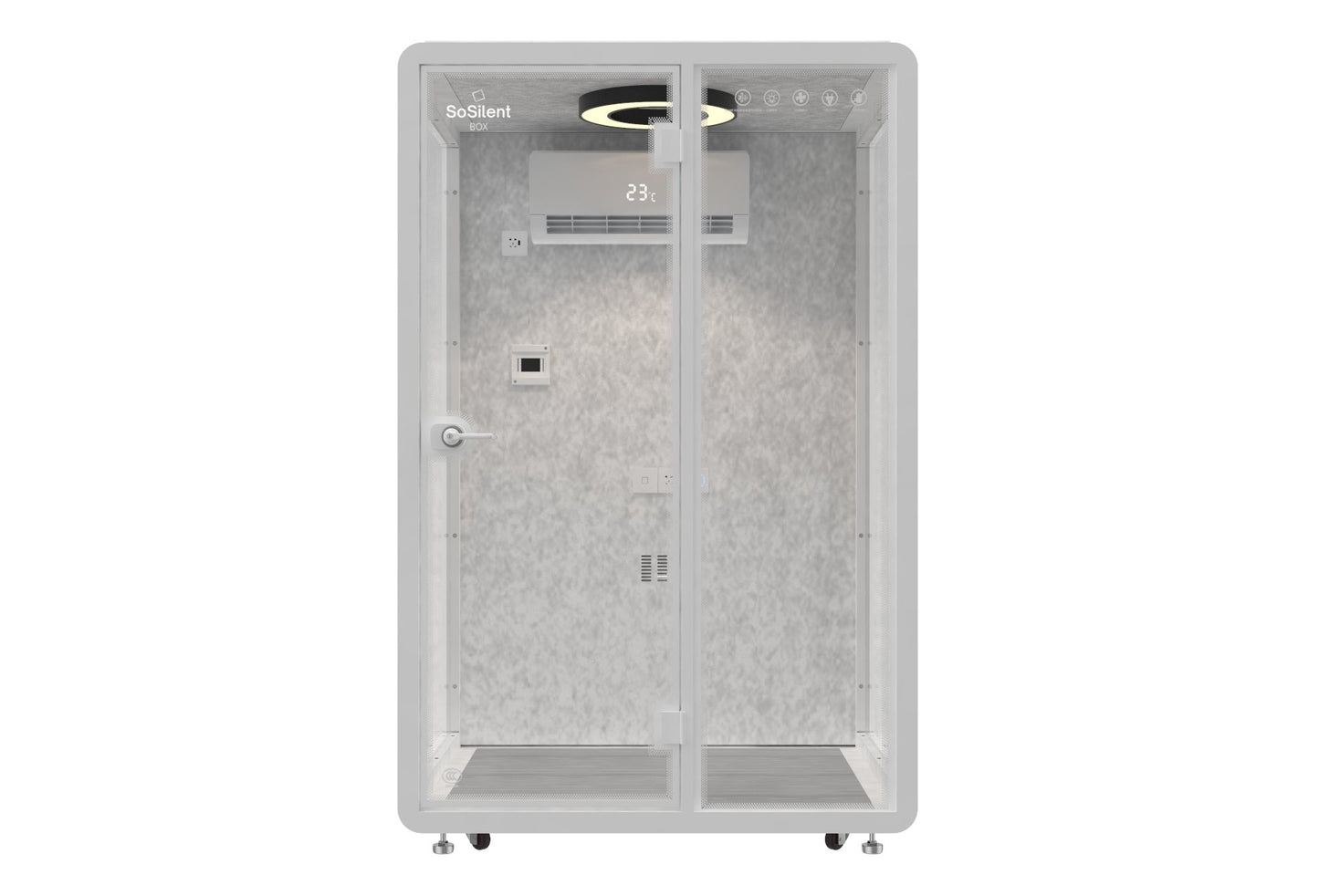 Outdoor Meetingbox OM1 - wetterfeste schallisolierte Kabine - SoSilent