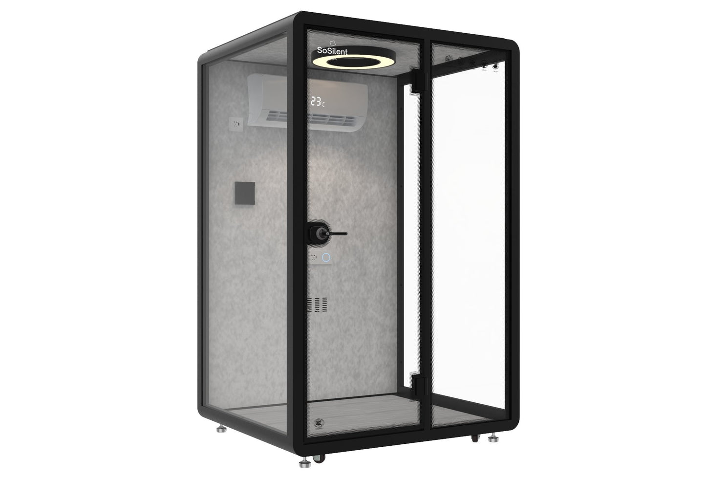Outdoor Meetingbox OM1 - wetterfeste schallisolierte Kabine - SoSilent