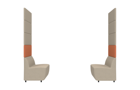 Two-seater sofa for Space-Line L1