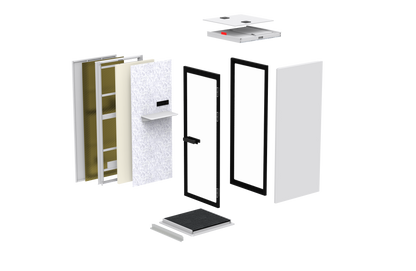 Urban L2³ barrierefrei – DIN-18040-konforme Meetingbox für 4-5 Personen