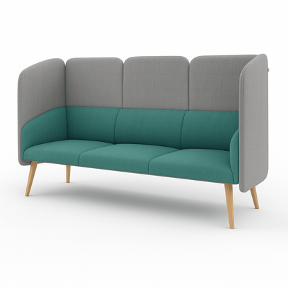 CLOUD Highback Sofa L für 3 Personen - SoSilent Box