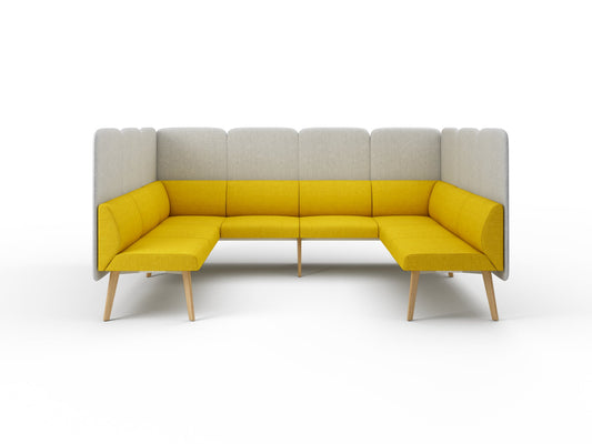 CLOUD Highback Sofa Lounge Cube L2 für 6 Personen - SoSilent Box