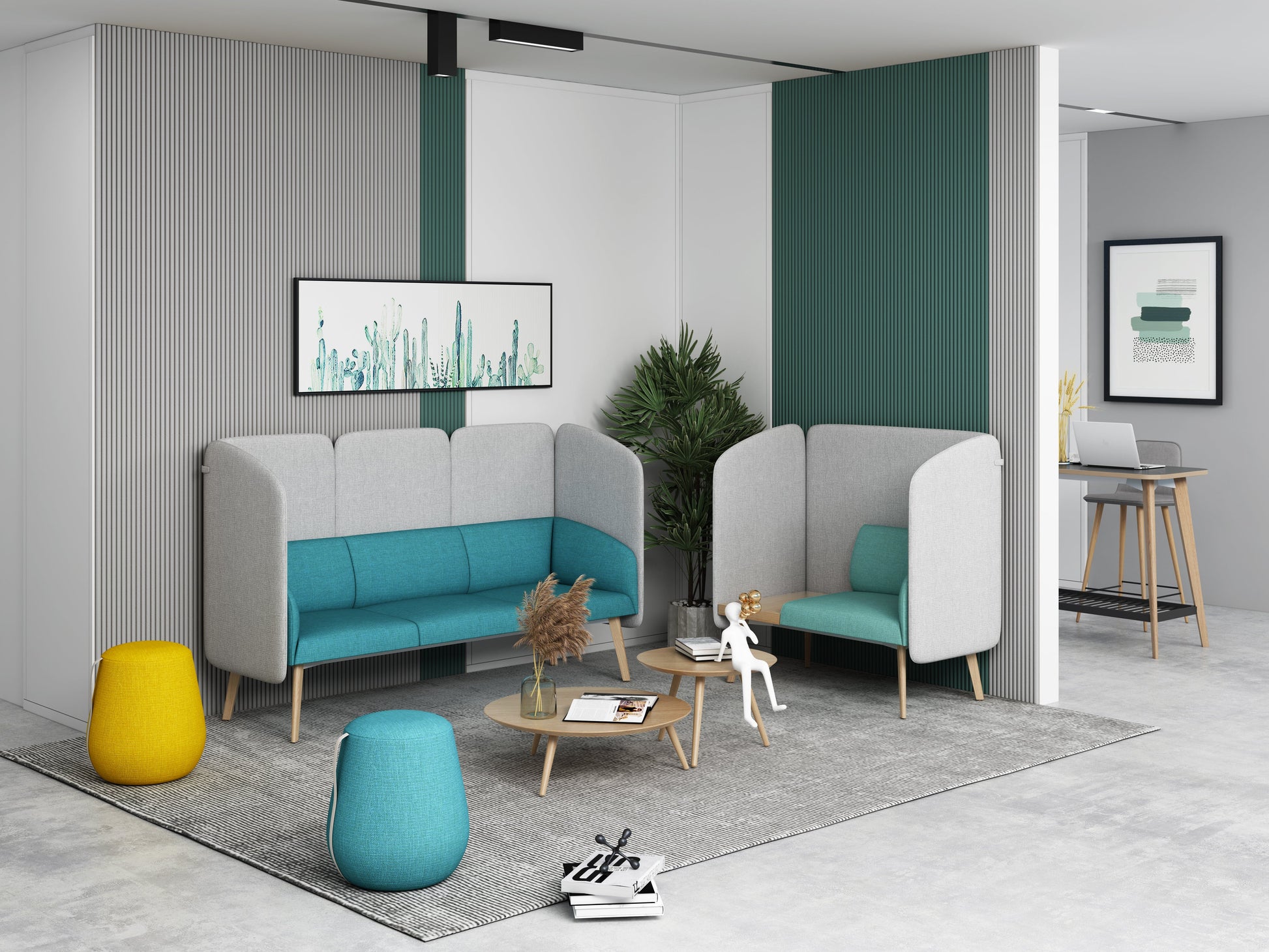 CLOUD Highback Sofa S für 1 Person - SoSilent Box
