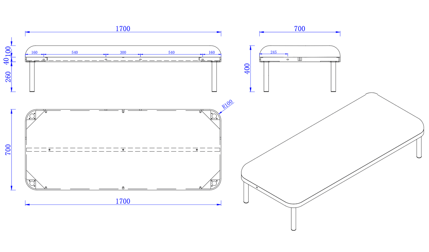 COCO Highback Sofa Lounge Cube L für 6 Personen - SoSilent Box