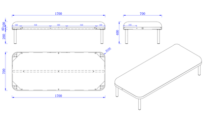 COCO Highback Sofa Lounge Cube S1 für 4 Personen - SoSilent Box