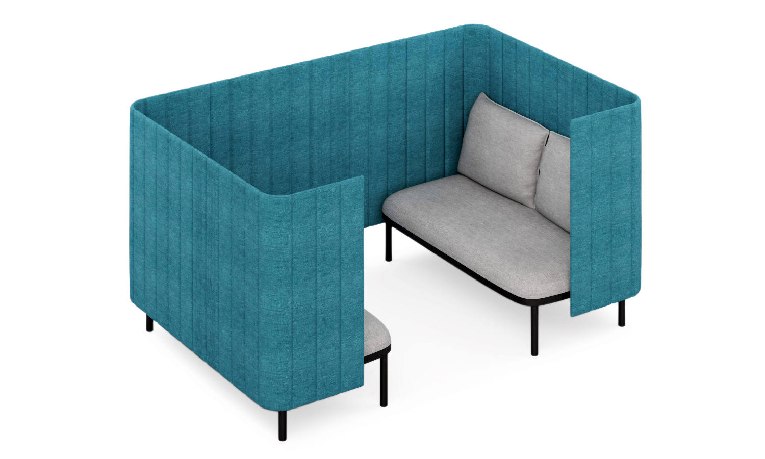 COCO Highback Sofa Lounge S2 für 4 Personen - SoSilent Box