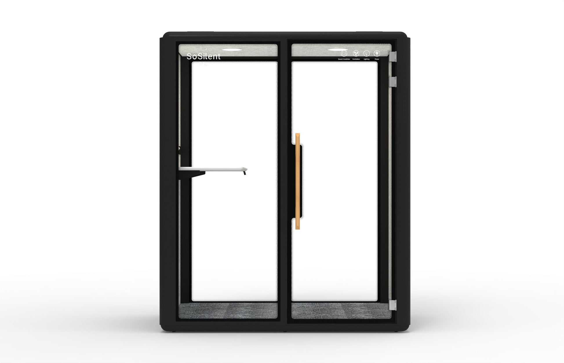 Höhenverstellbarer Wand - Tisch für Space - Line M1 & M2 - SoSilent Box